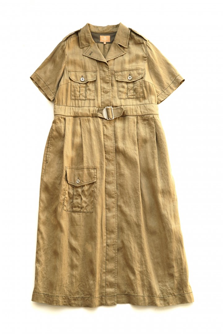 Nigel Cabourn woman - MECHANIC DRESS - KHAKI