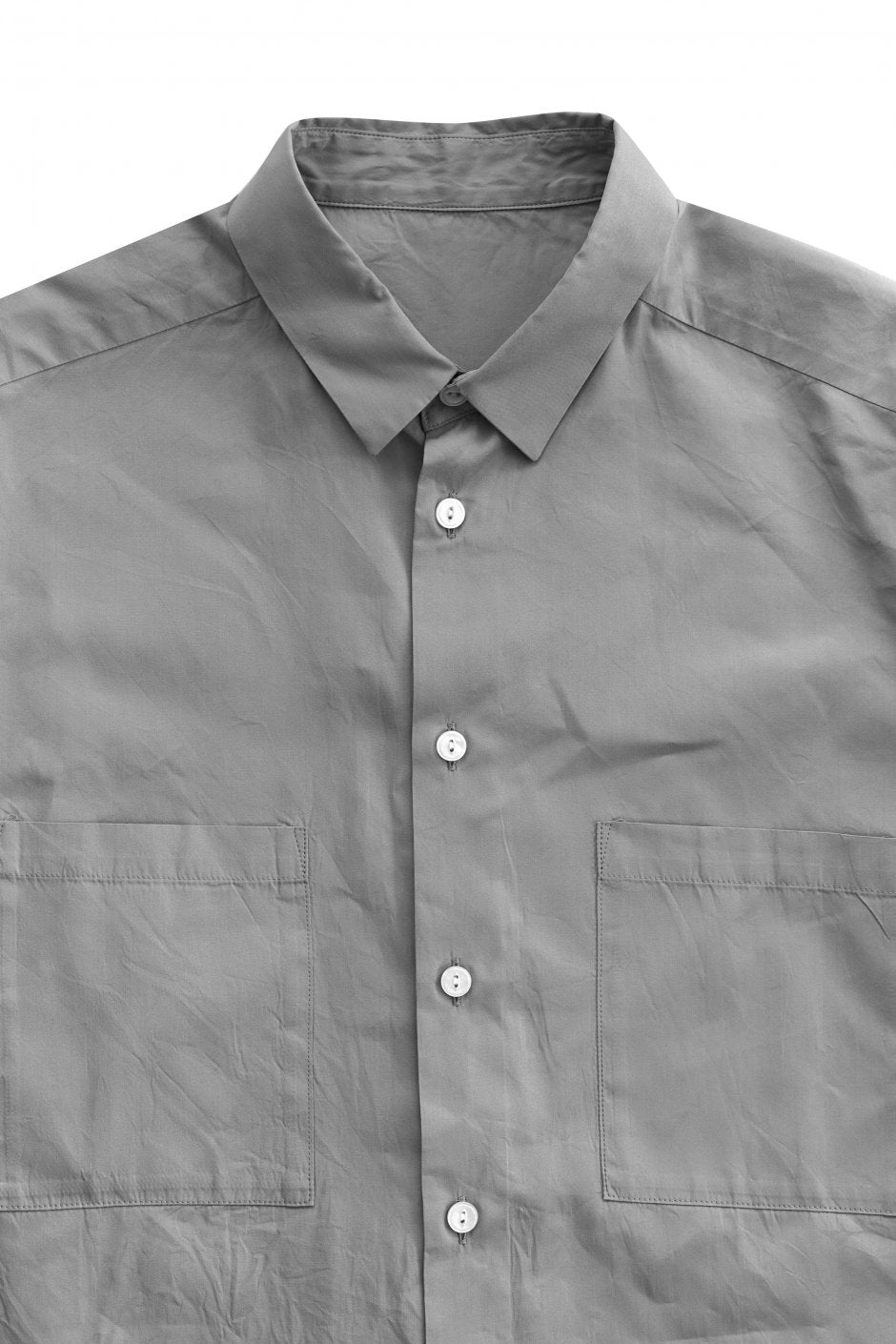 humoresque - MEN'S NEW COLLAR SHIRT LONG - GRAY