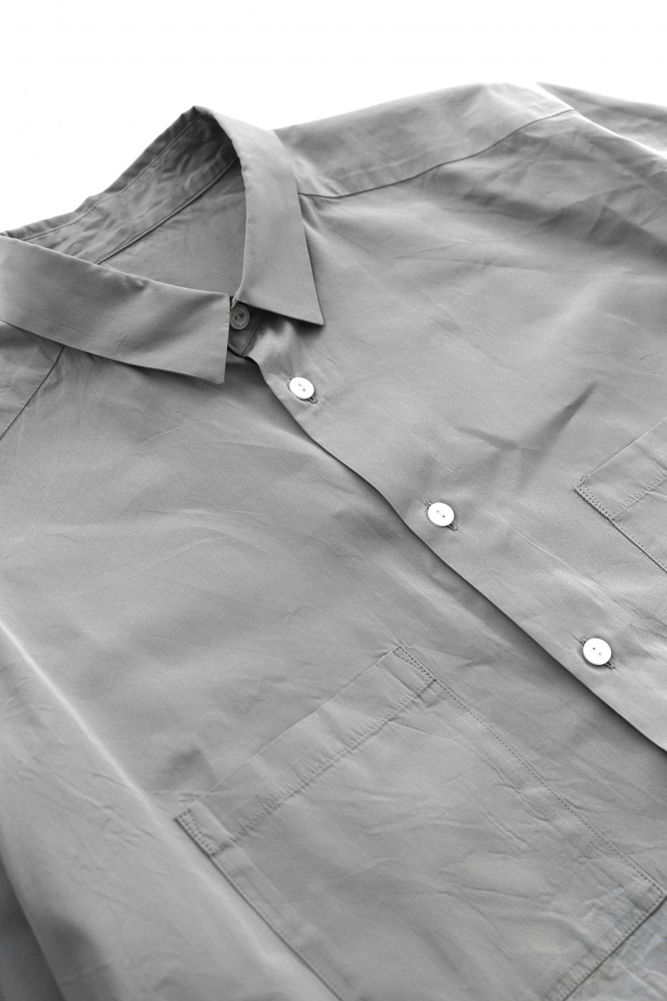 humoresque - MEN'S NEW COLLAR SHIRT LONG - GRAY