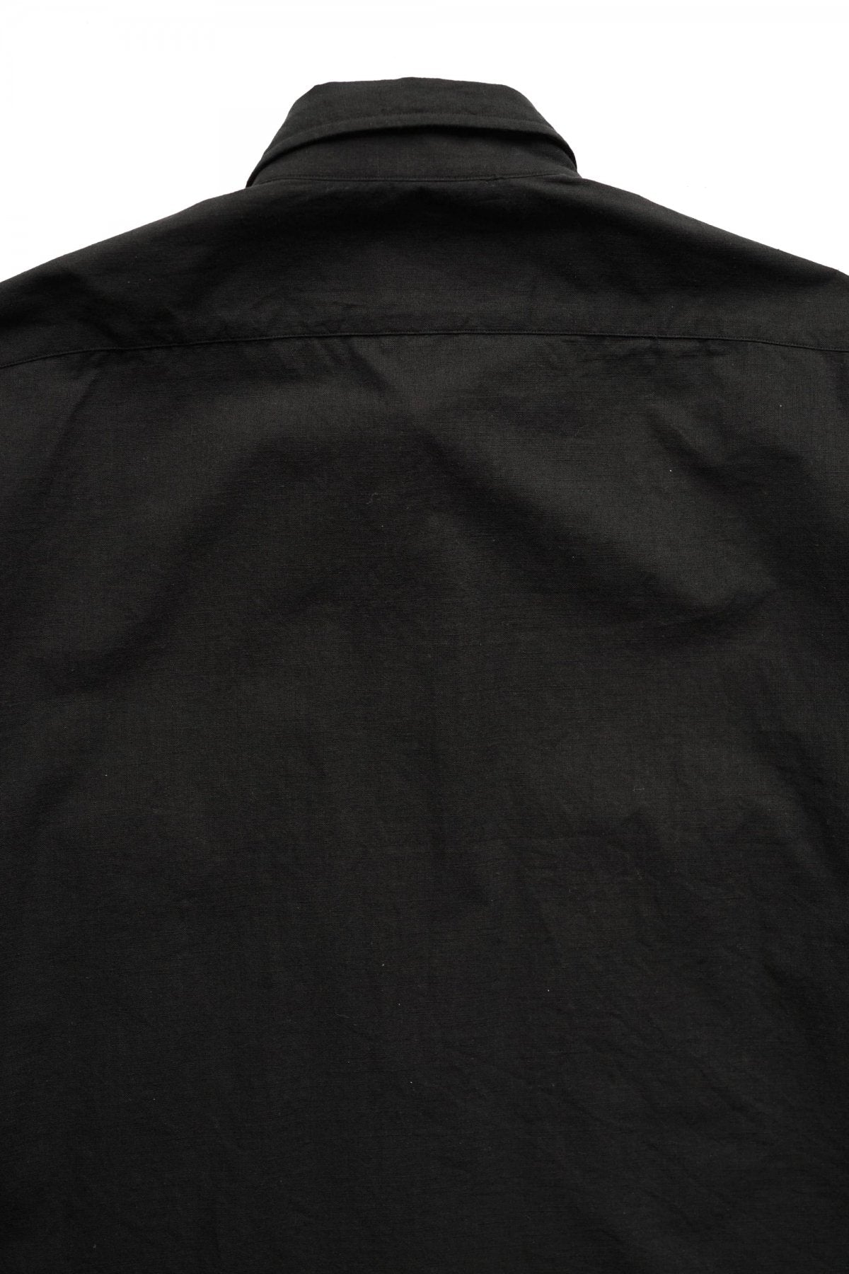 Porter Classic - ROLL UP VINTAGE COTTON SHIRT - BLACK