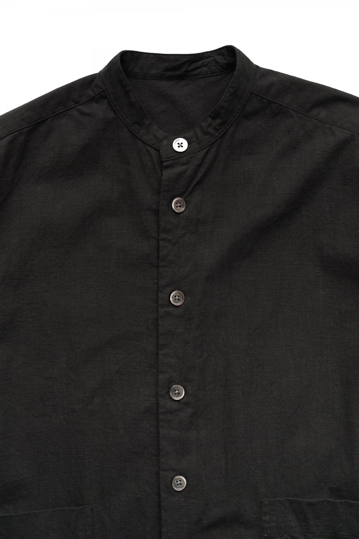 Porter Classic - VINTAGE COTTON SHIRT DRESS - BLACK