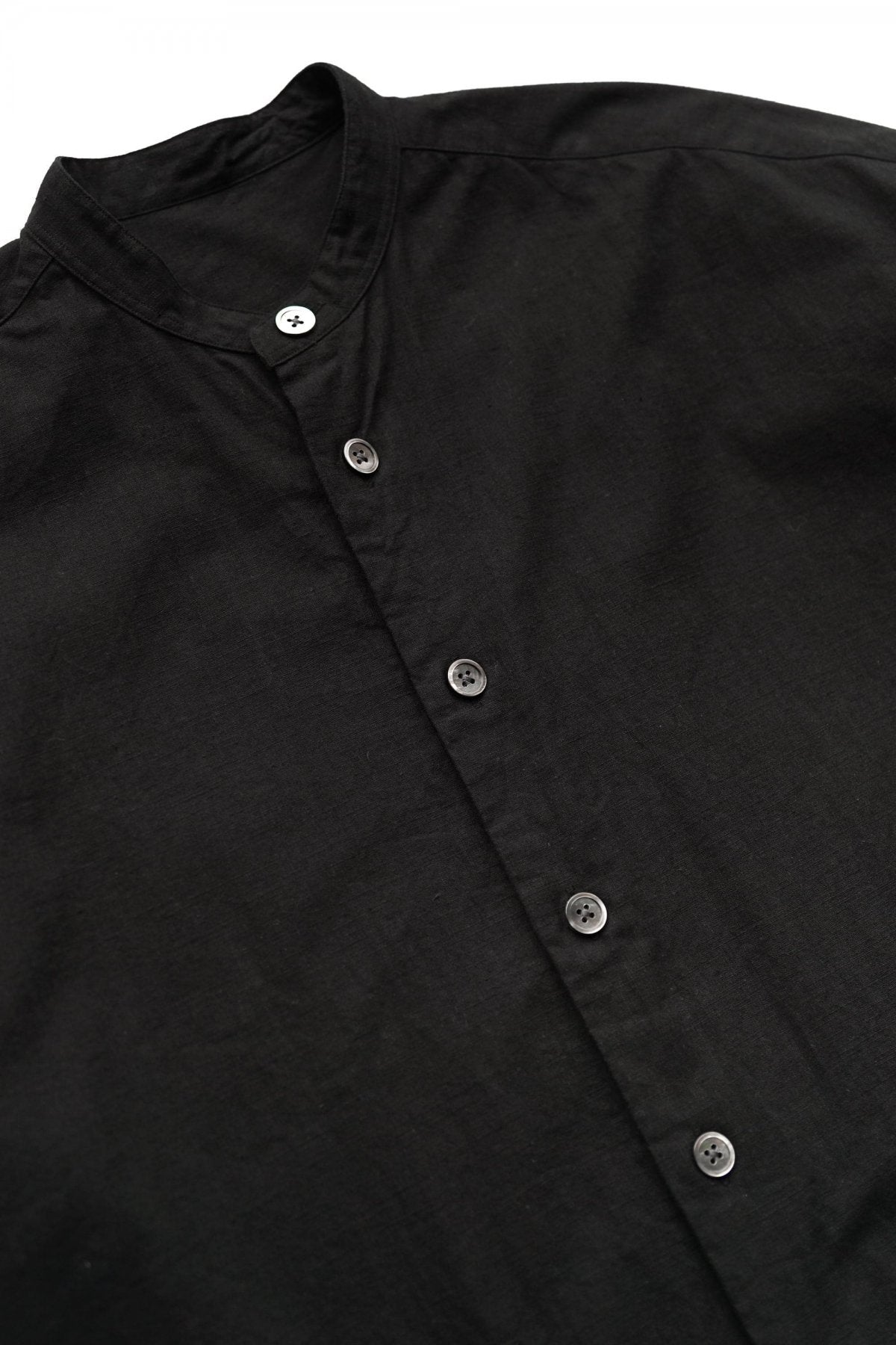 Porter Classic - VINTAGE COTTON SHIRT DRESS - BLACK