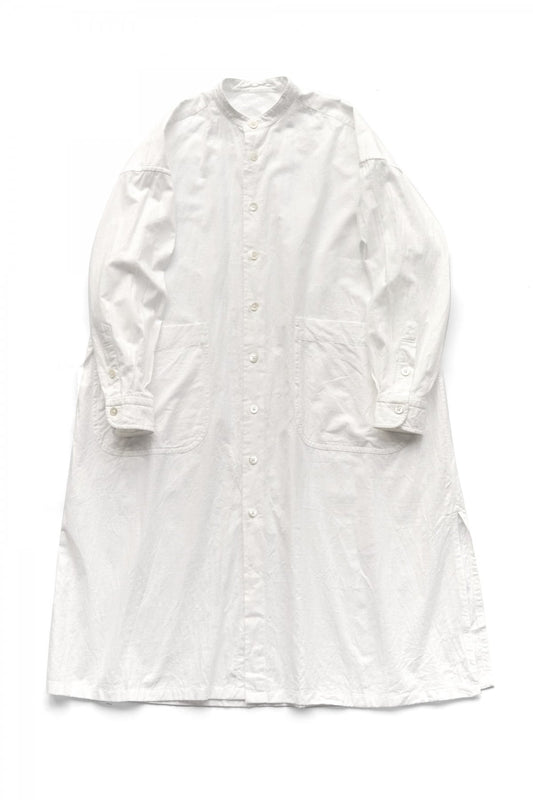 Porter Classic - VINTAGE COTTON SHIRT DRESS - WHITE