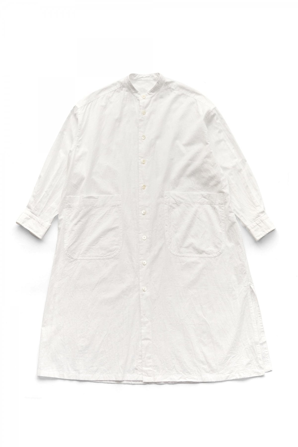 Porter Classic - VINTAGE COTTON SHIRT DRESS - WHITE