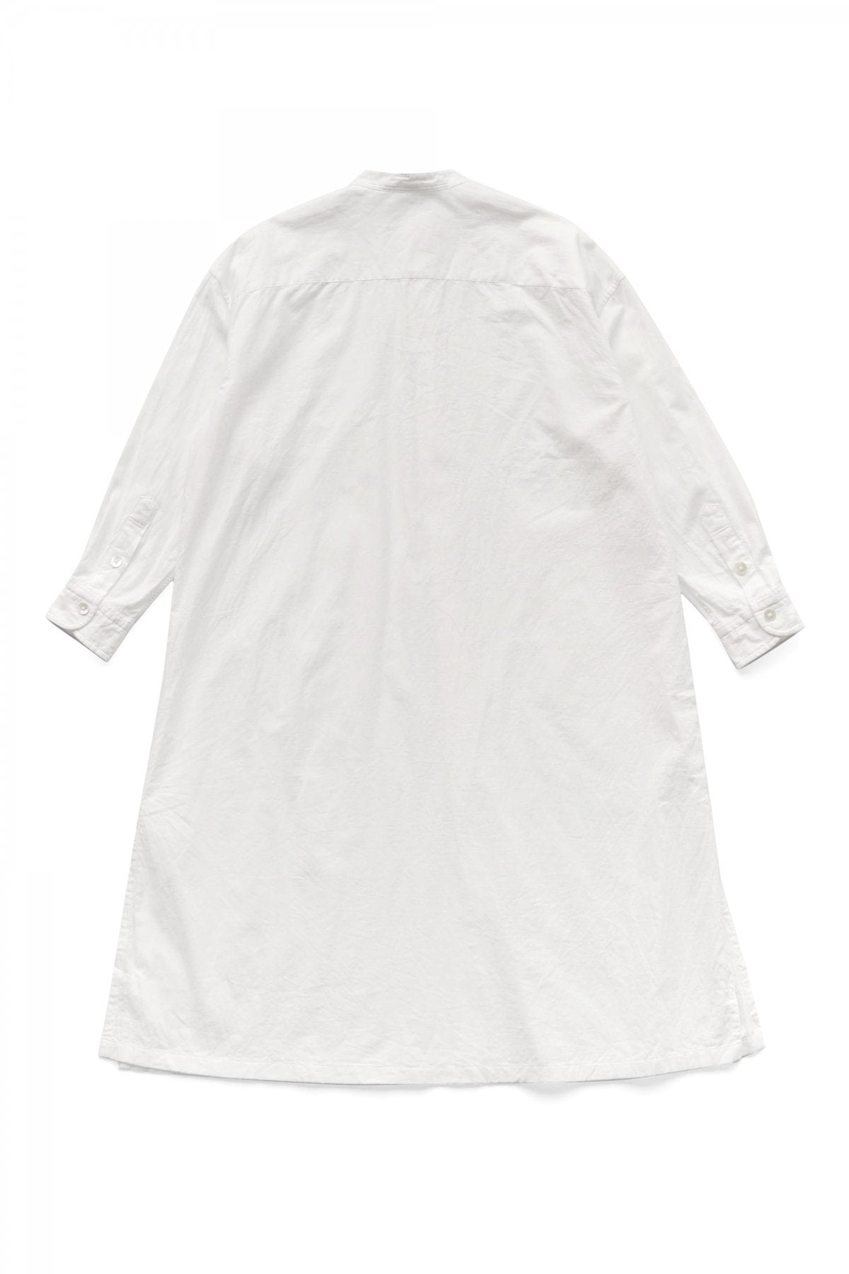 Porter Classic - VINTAGE COTTON SHIRT DRESS - WHITE