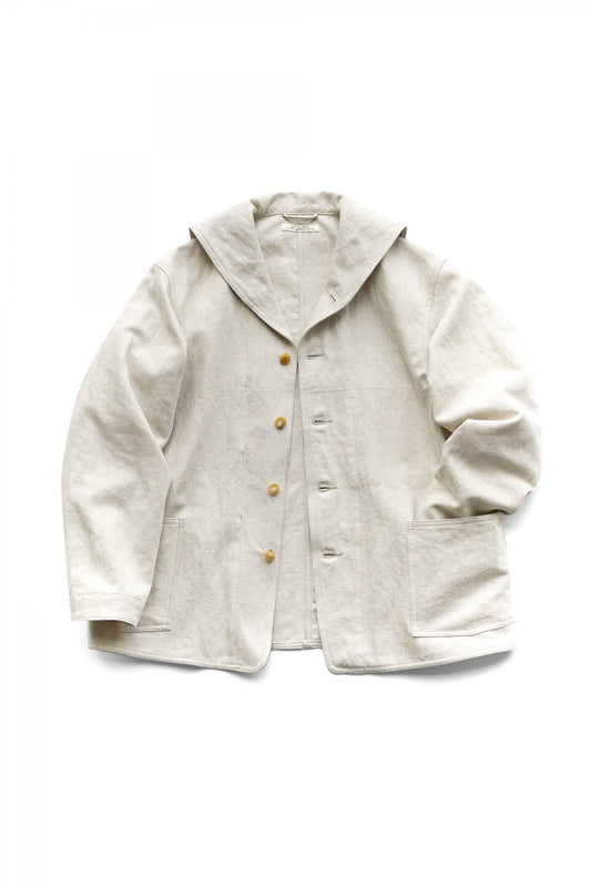 OLD JOE ★★★ - EXCLUSIVE SAILOR COLLAR CHORE JACKET - NATURAL