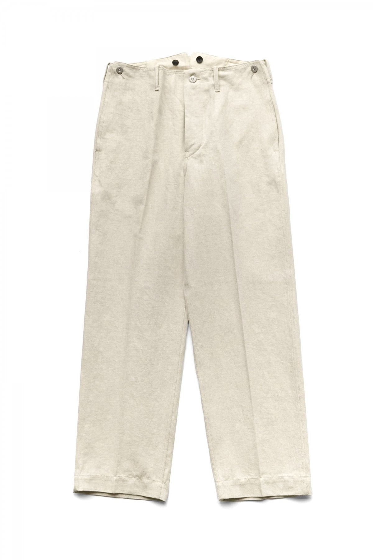 OLD JOE - BUCKLE BACK SAILOR TROUSER - NATURAL