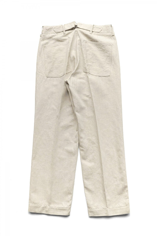 OLD JOE - BUCKLE BACK SAILOR TROUSER - NATURAL