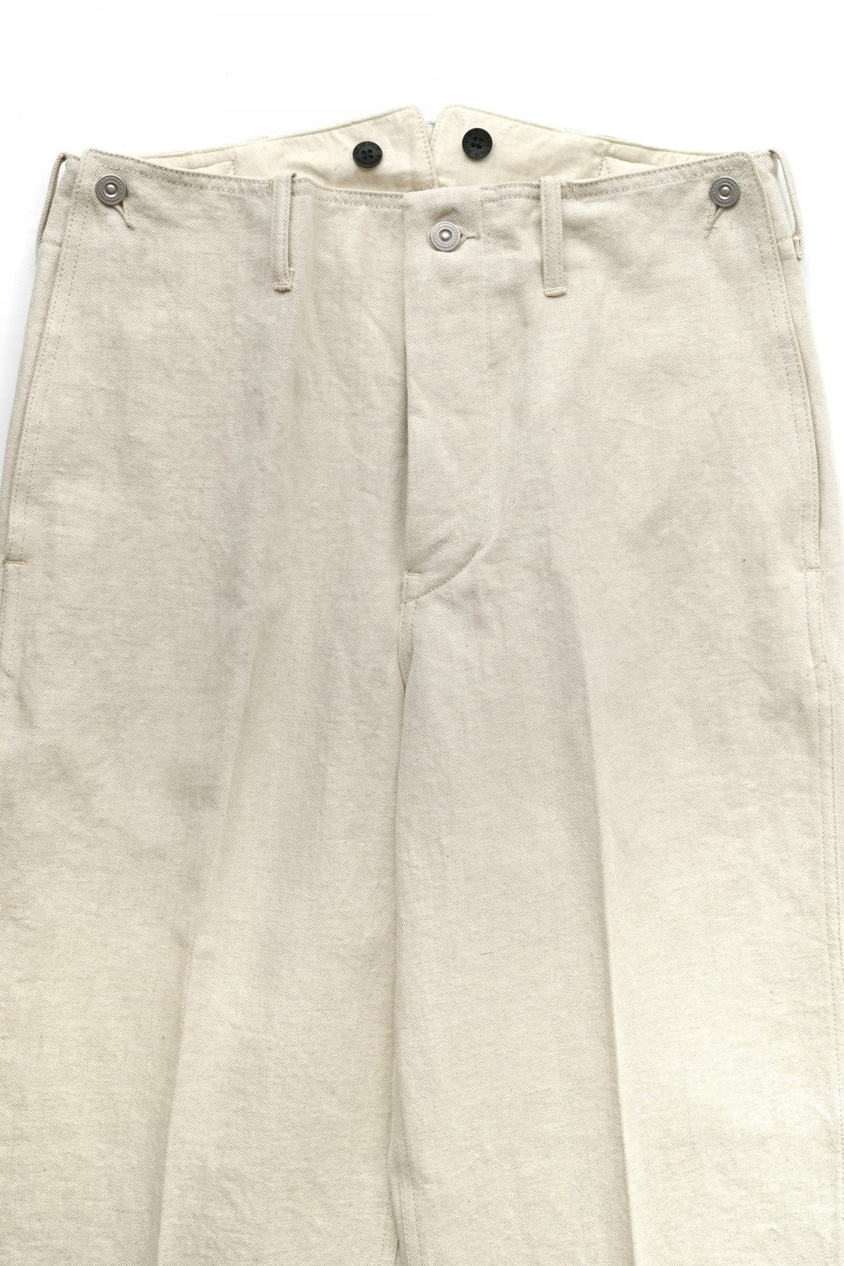 OLD JOE - BUCKLE BACK SAILOR TROUSER - NATURAL