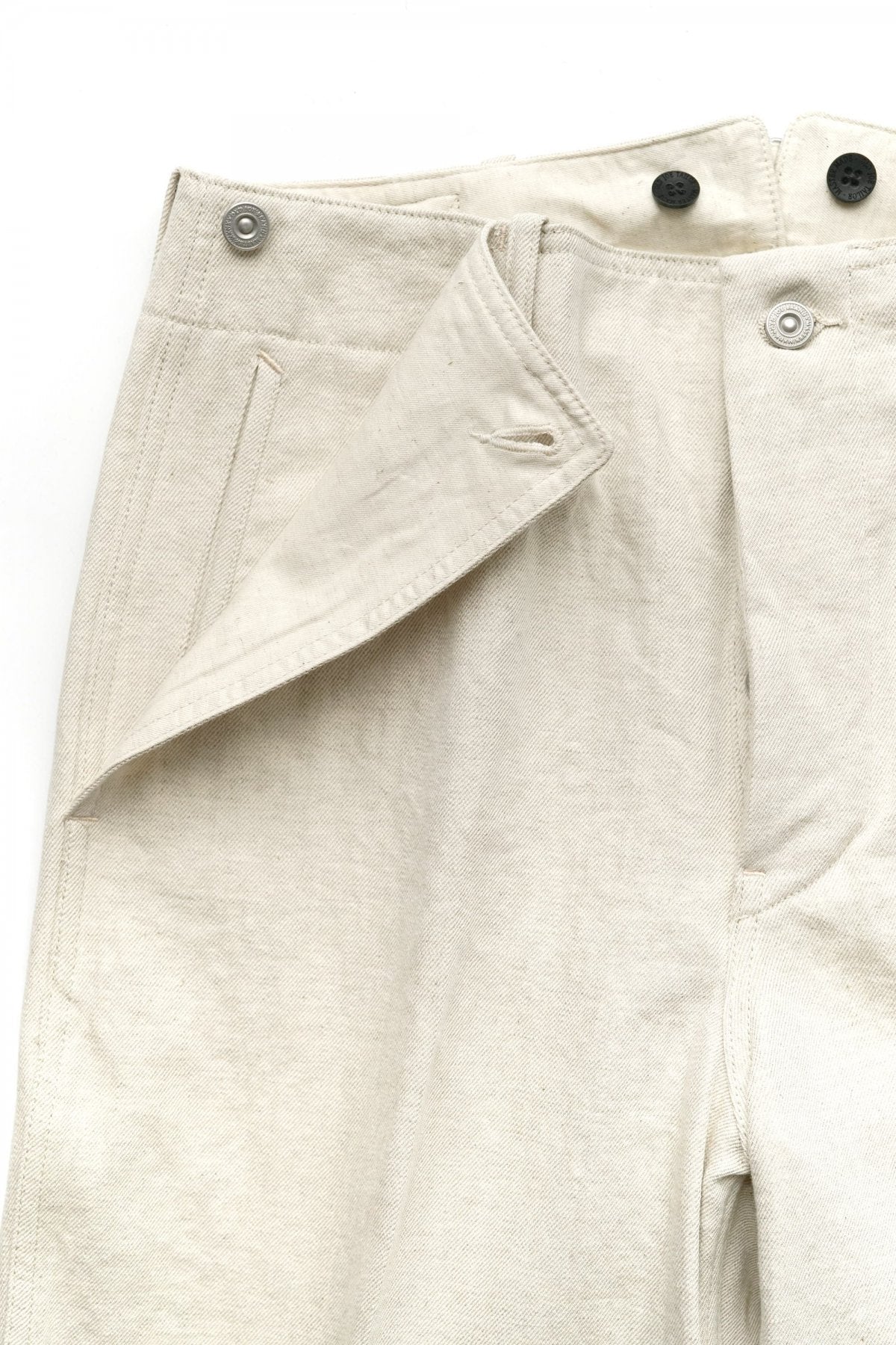 OLD JOE - BUCKLE BACK SAILOR TROUSER - NATURAL