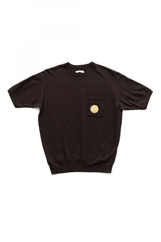 OLD JOE - BUBBLE WUFFLE UNDER-SHIRTS short sleeve - ESPRESSO