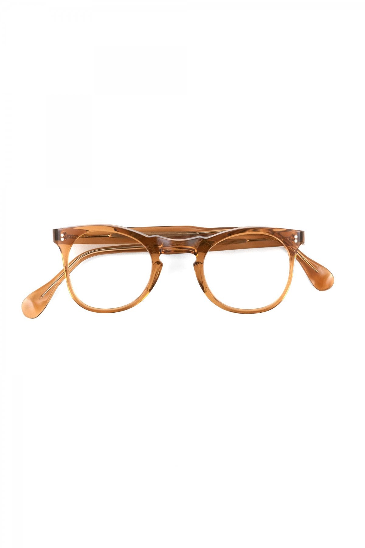 1960s FRANCE VINTAGE EYEGLASS BROWN SMOKE - OPT-641