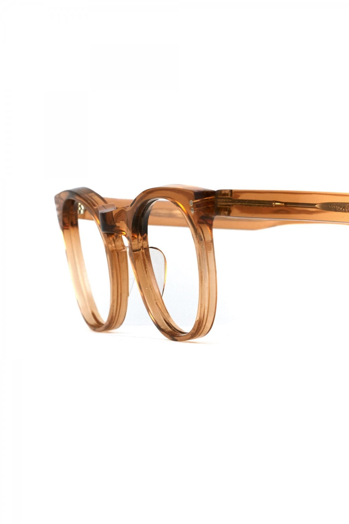 1960s FRANCE VINTAGE EYEGLASS BROWN SMOKE - OPT-641