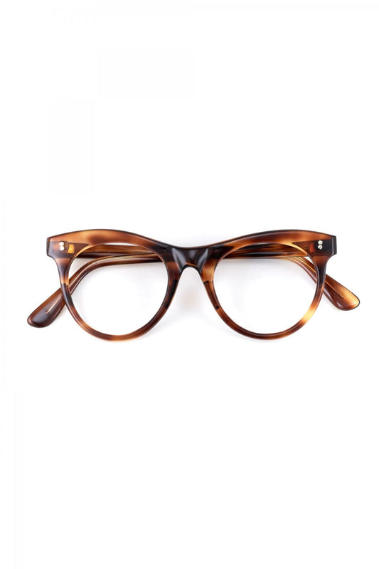 1950s FRANCE VINTAGE EYEGLASS  DEMI AMBER - OPT-642