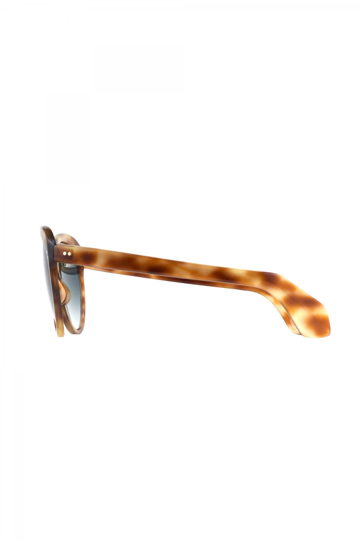 1960s FRANCE VINTAGE SUNGLASS W-BRIDGE AMBER - OPT-647