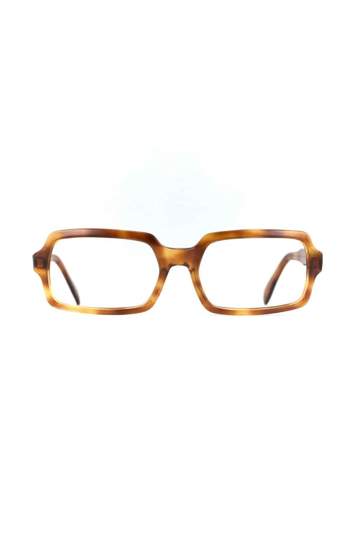 1960s GERMAN VINTAGE EYEWEAR SQUARE AMBER- OPT-654