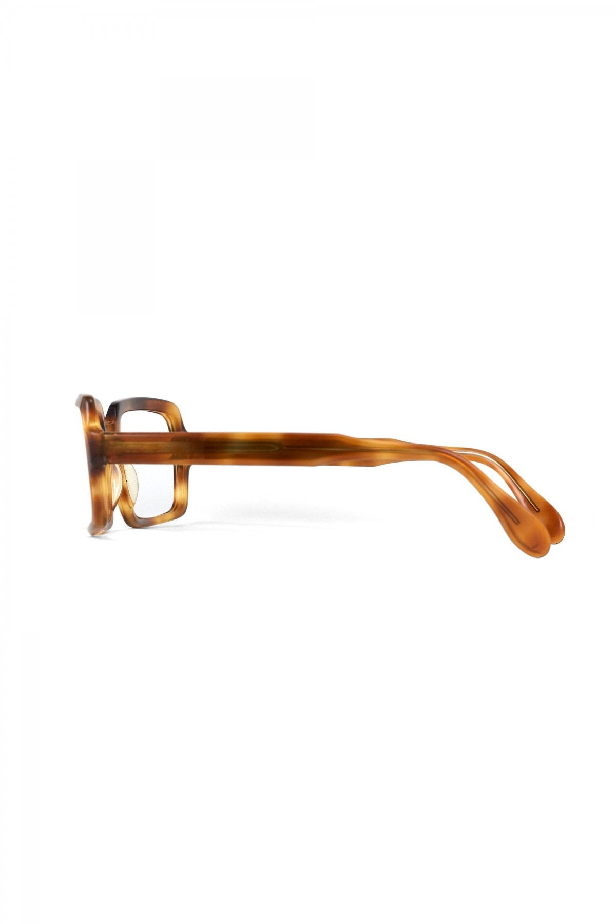 1960s GERMAN VINTAGE EYEWEAR SQUARE AMBER- OPT-654