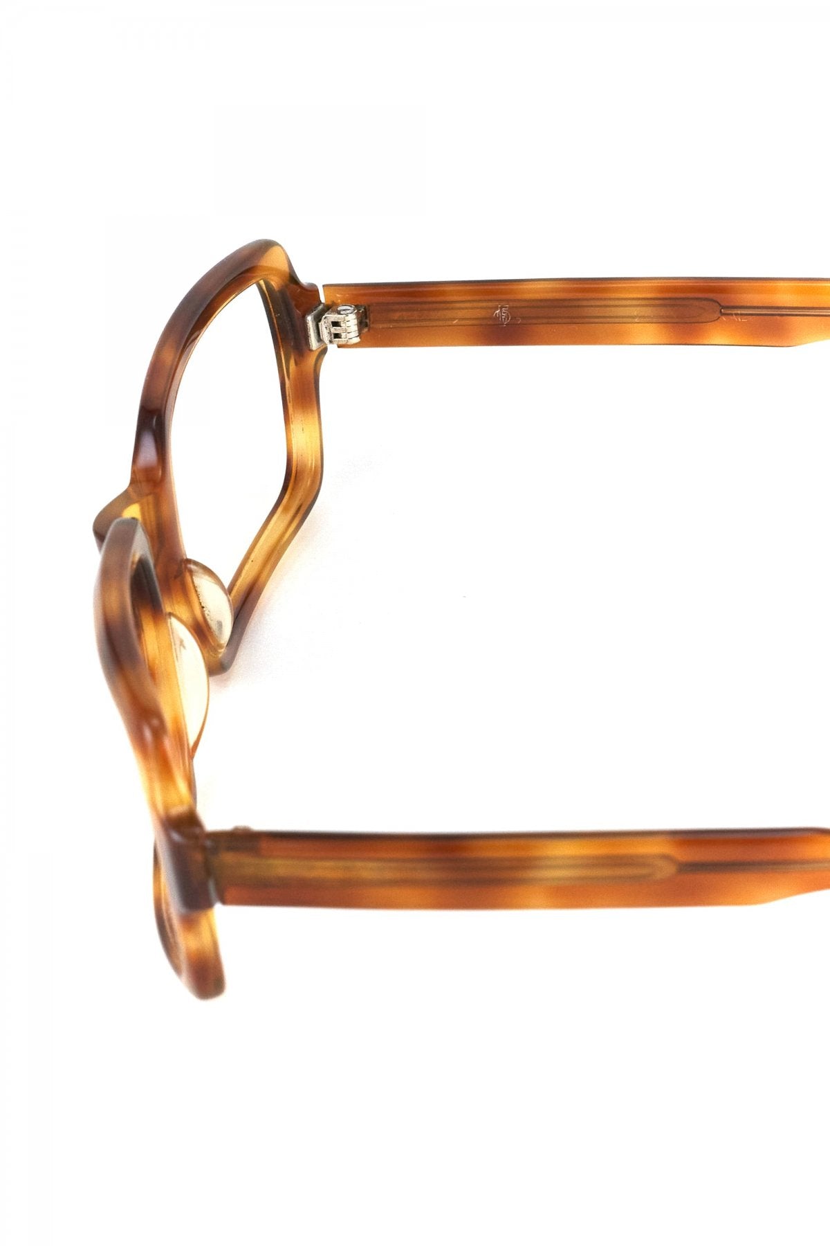 1960s GERMAN VINTAGE EYEWEAR SQUARE AMBER- OPT-654