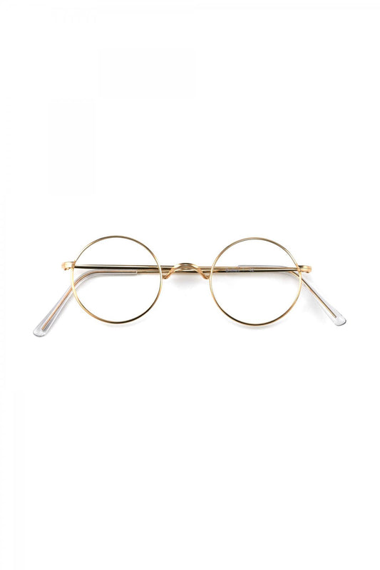 1960s BRITISH VINTAGE EYEWEAR METAL ROUND - OPT-658