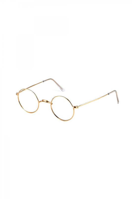 1960s BRITISH VINTAGE EYEWEAR METAL ROUND - OPT-658