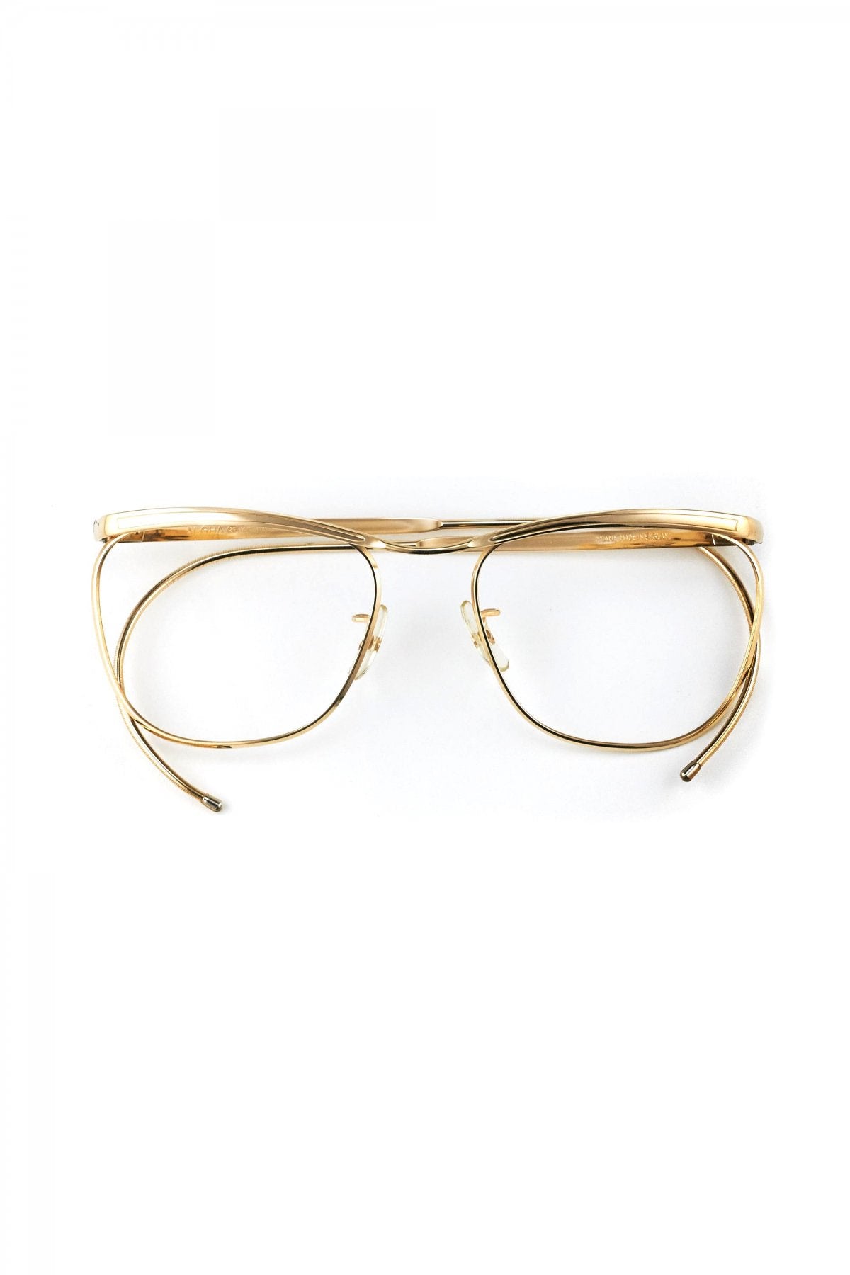 1960s ALGHA BRITISH VINTAGE EYEWEAR METAL BLOW - OPT-662