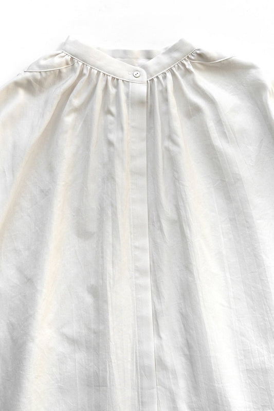 humoresque - GATHER SHORT SLEEVE - WHITE