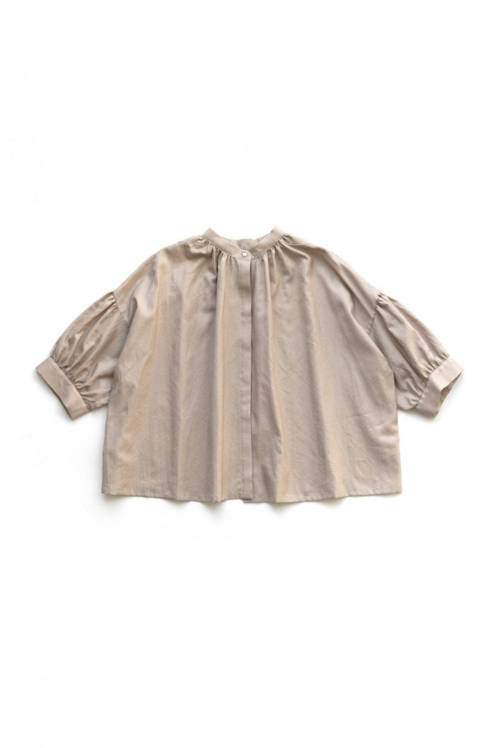 humoresque - GATHER SHORT SLEEVE - BEIGE