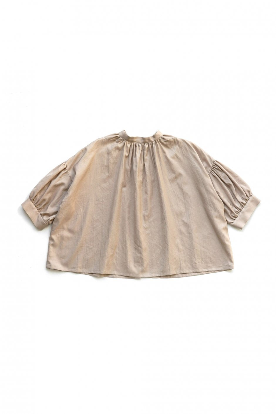 humoresque - GATHER SHORT SLEEVE - BEIGE