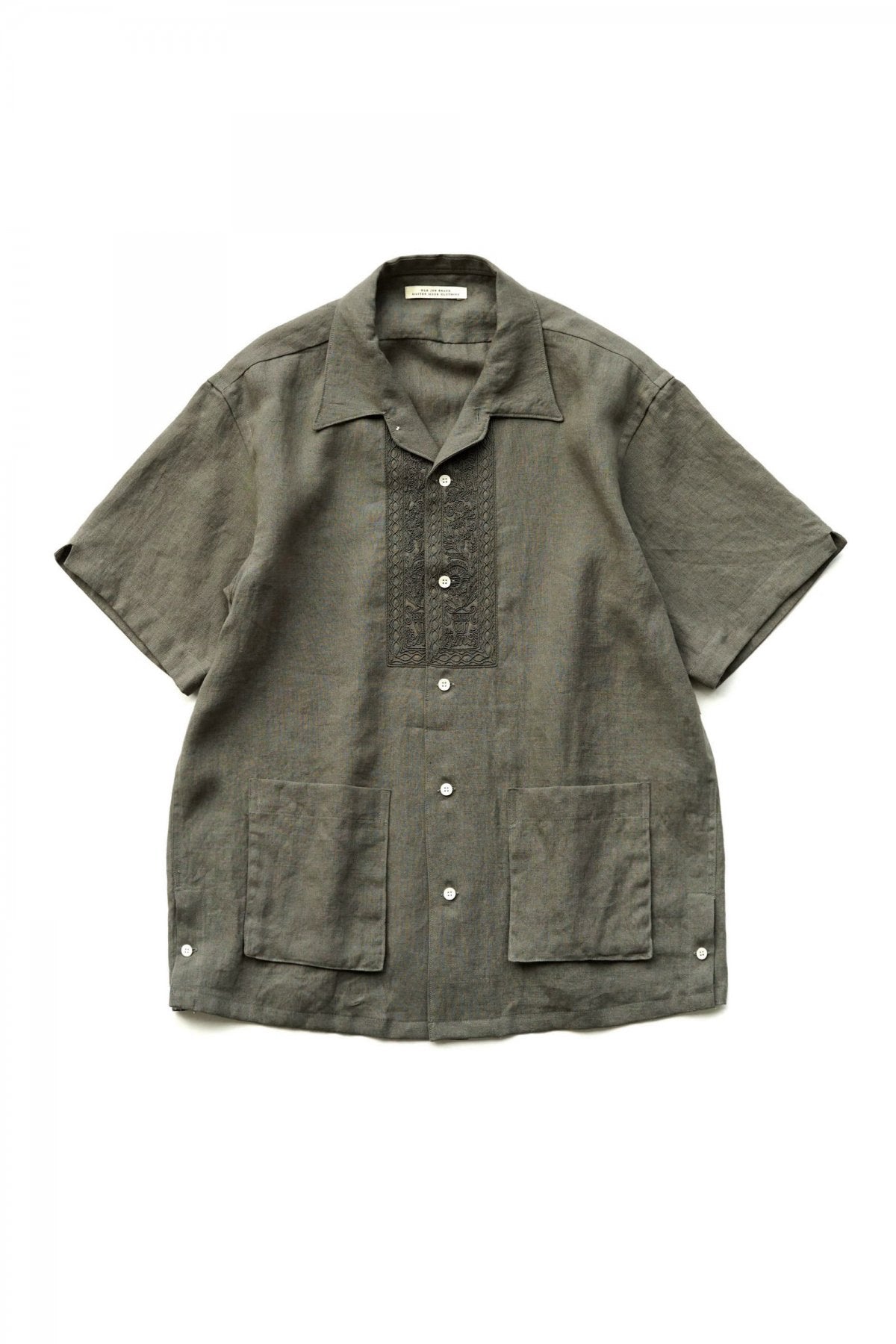 OLD JOE - EMBROIDERED HAVANA SHIRTS - JUNIPER