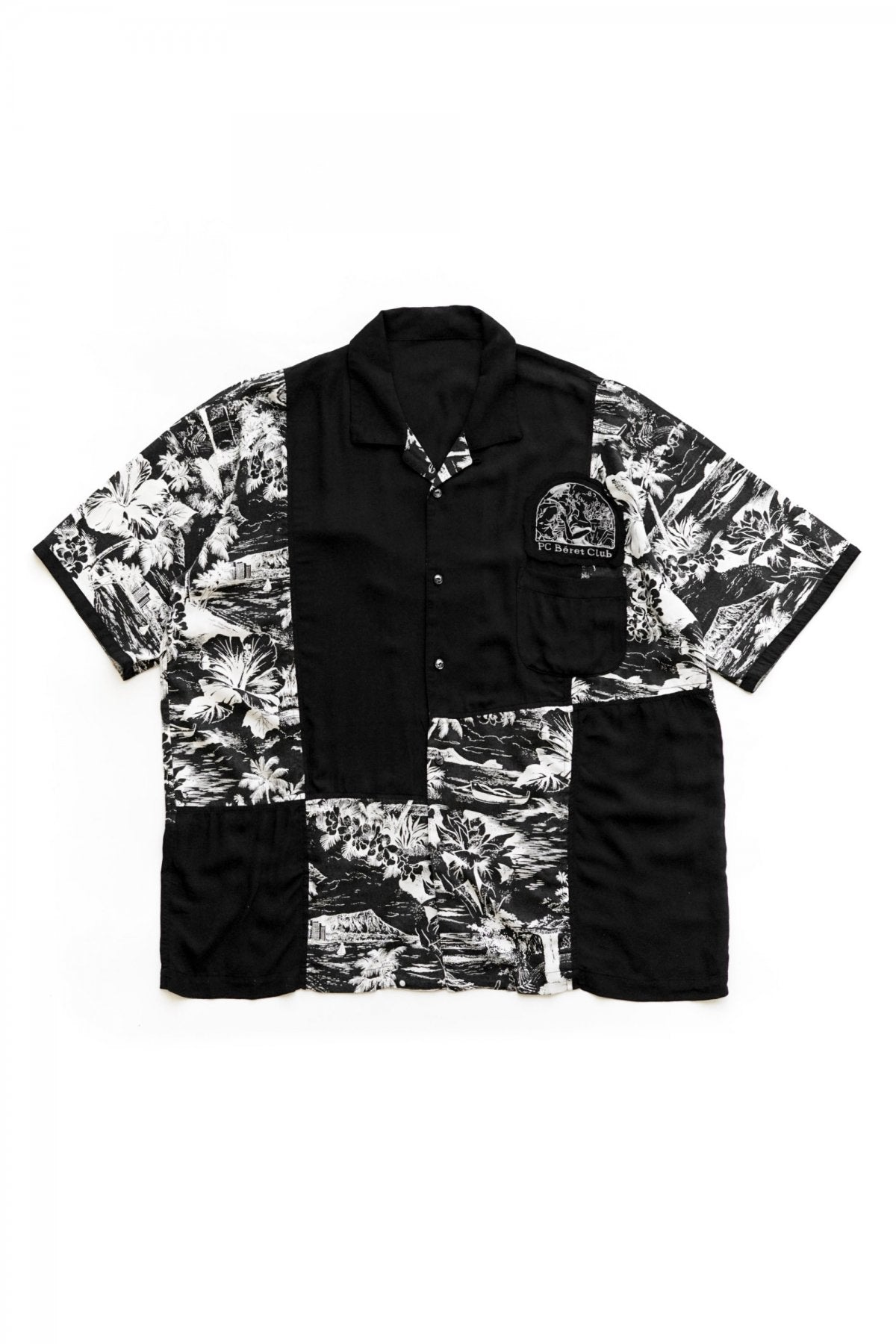 Porter Classic - ALOHA SHIRT PATCHWORK - BLACK