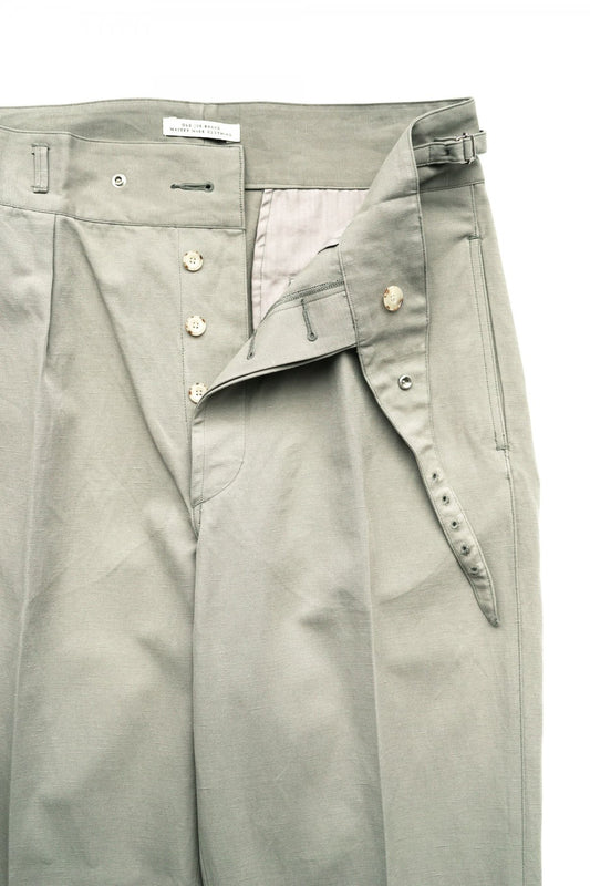 OLD JOE - SIDE BUCKLE GRUKHA TROUSER - EUCALYPTUS