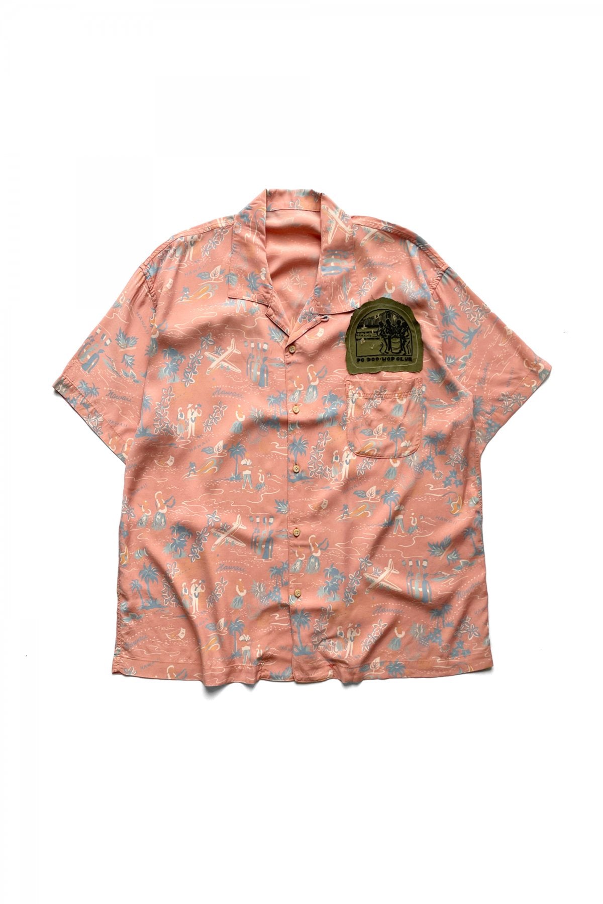 Porter Classic - ALOHA SHIRT "COLORFUL HAWAII" - SUNSET ORANGE