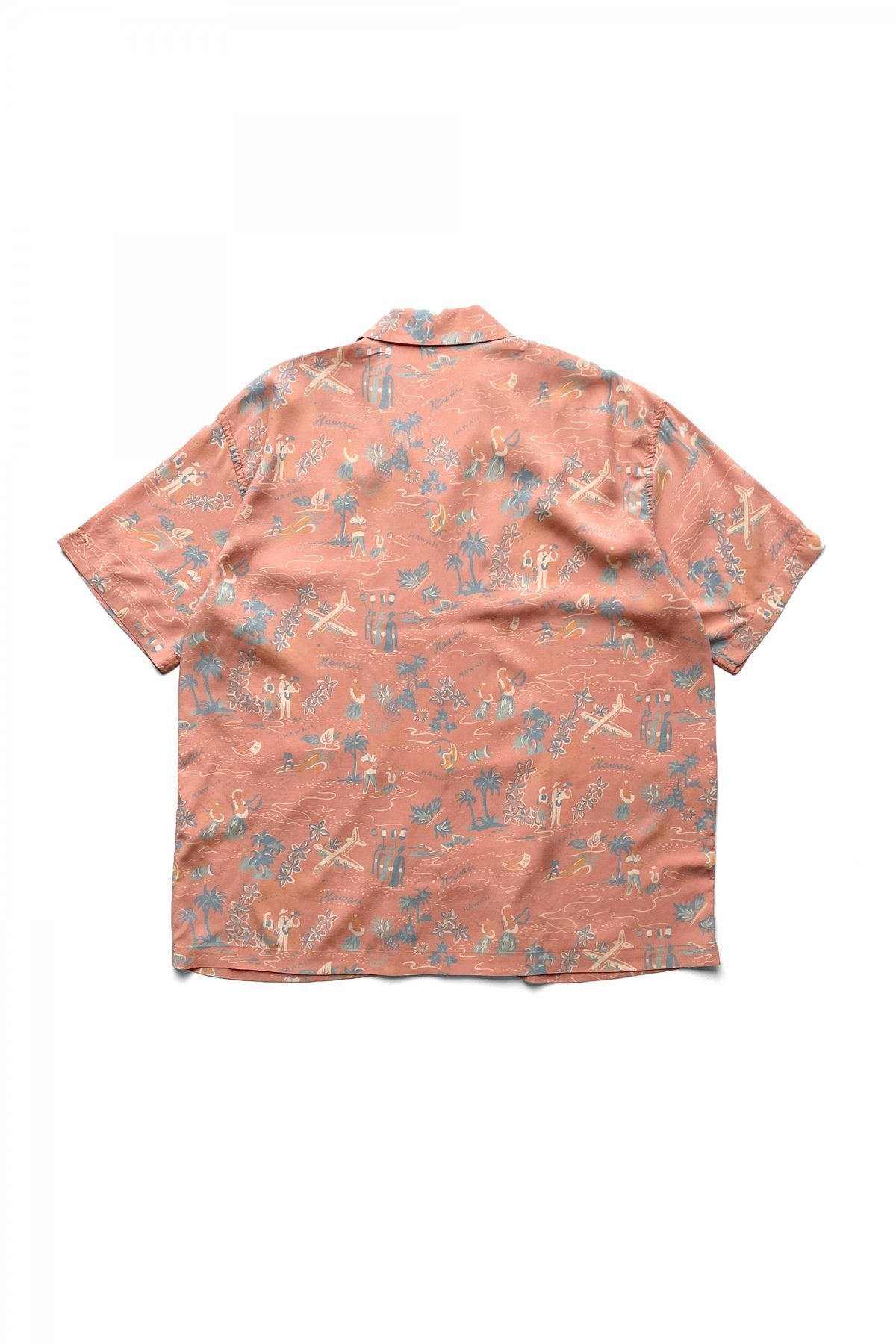 Porter Classic - ALOHA SHIRT "COLORFUL HAWAII" - SUNSET ORANGE