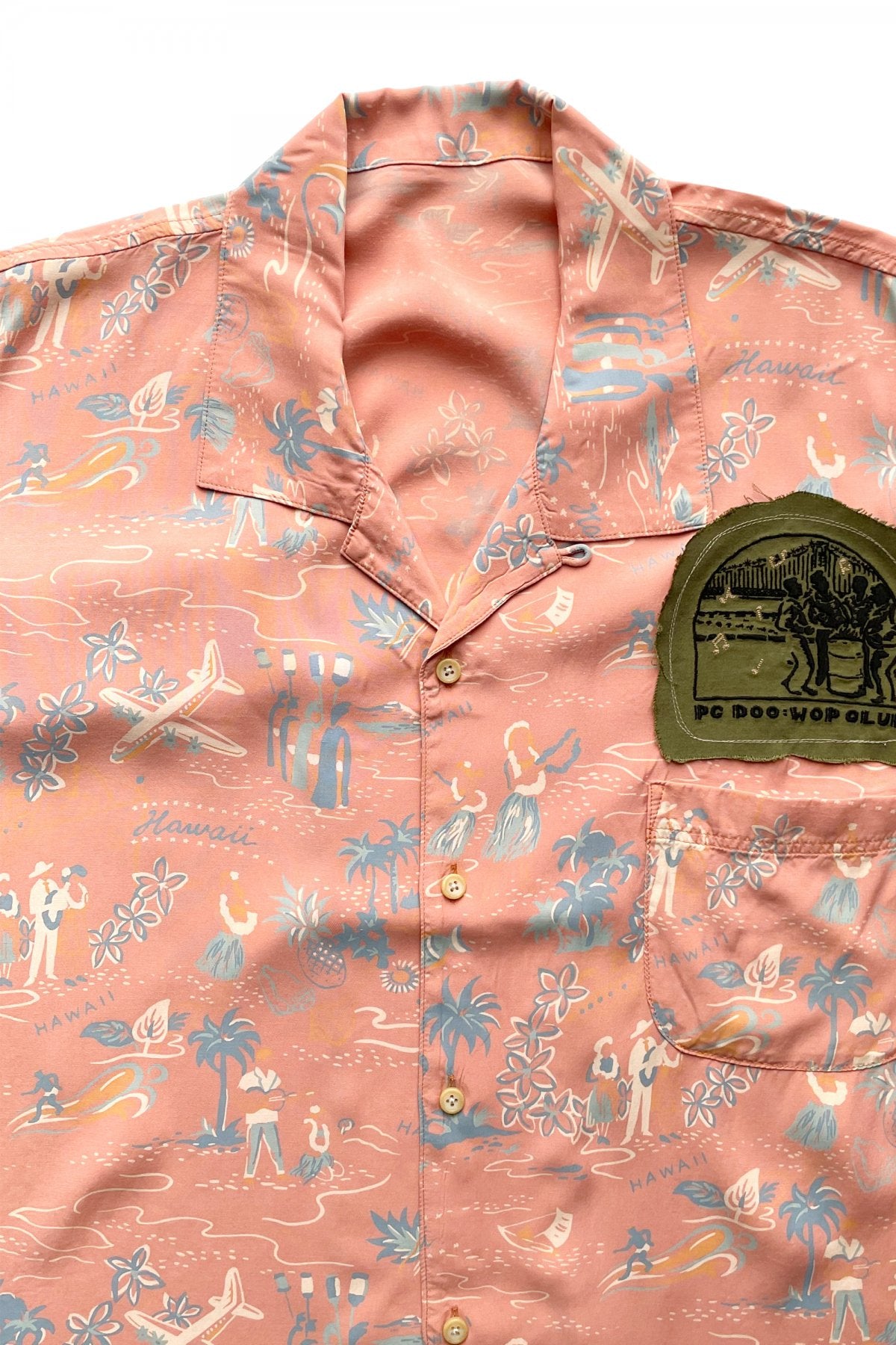 Porter Classic - ALOHA SHIRT "COLORFUL HAWAII" - SUNSET ORANGE