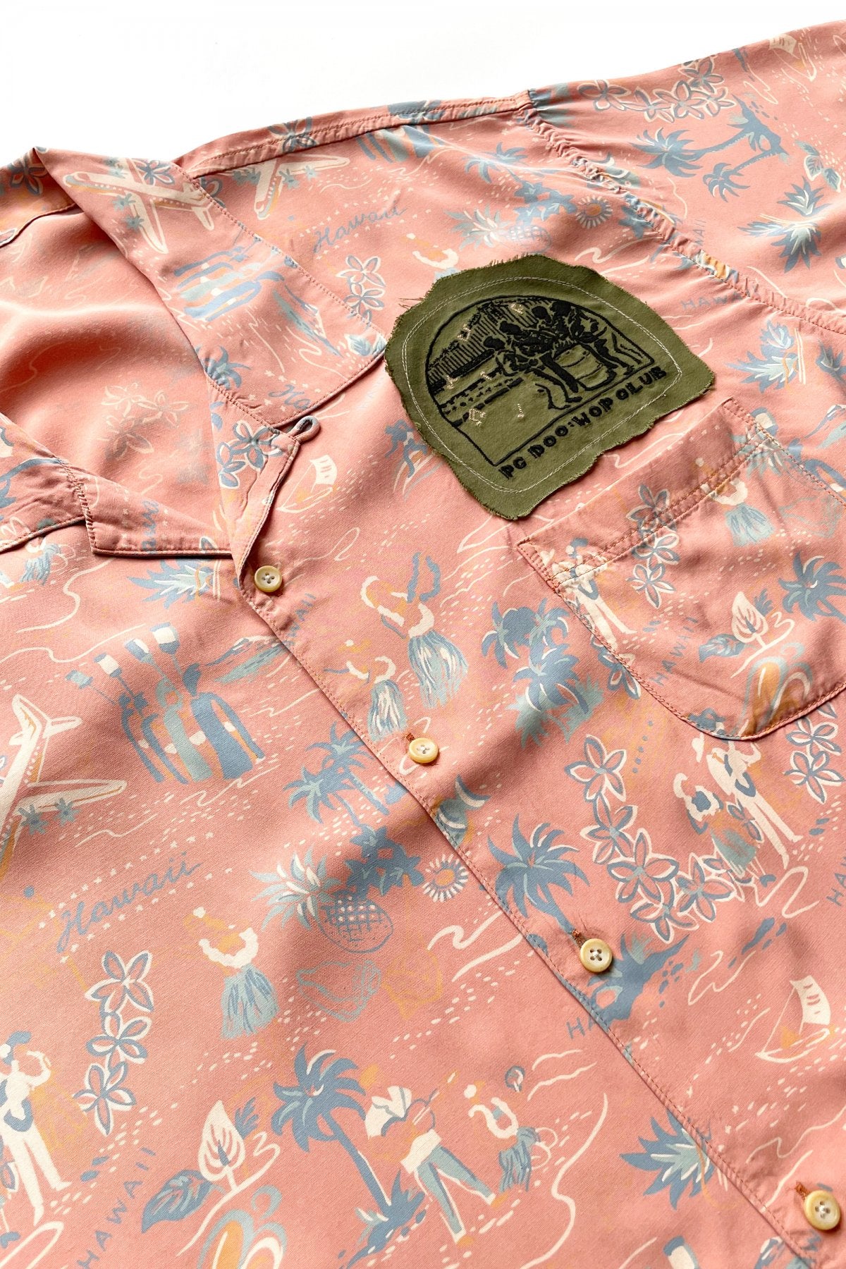 Porter Classic - ALOHA SHIRT "COLORFUL HAWAII" - SUNSET ORANGE