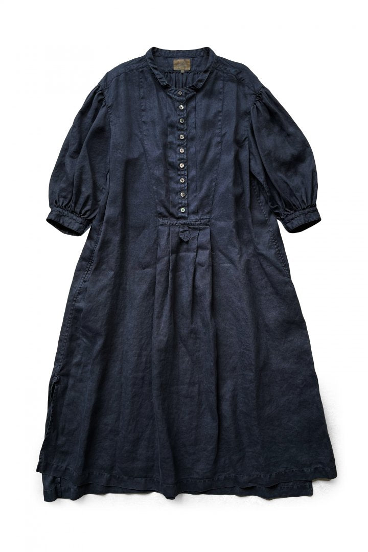 Nigel Cabourn woman - VINTAGE SLEEVE DRESS - DARK NAVY