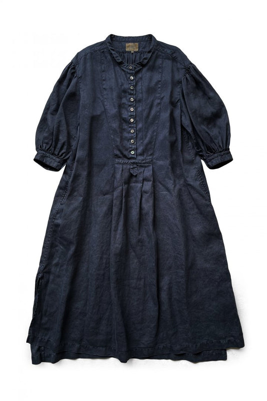 Nigel Cabourn woman - VINTAGE SLEEVE DRESS - DARK NAVY