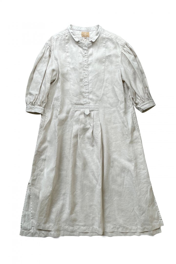 Nigel Cabourn woman - VINTAGE SLEEVE DRESS - WHITE