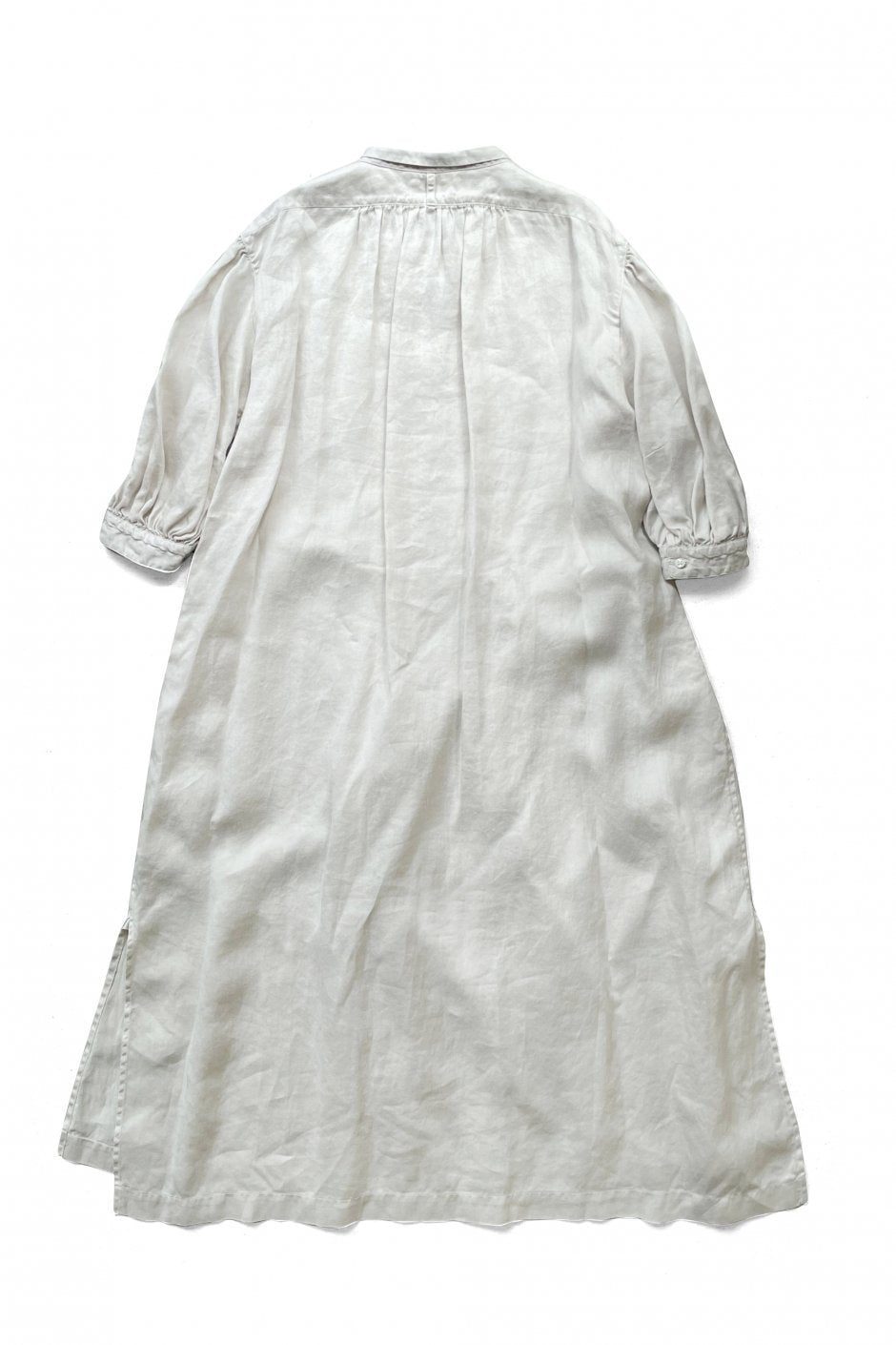 Nigel Cabourn woman - VINTAGE SLEEVE DRESS - WHITE