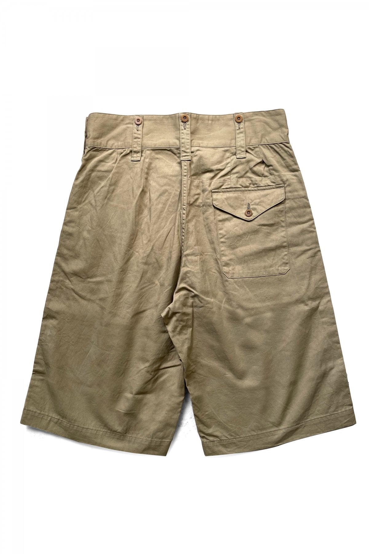 Nigel Cabourn - 40s BRITISH ARMY GURKHA SHORTS - C/L DENIM - KHAKI