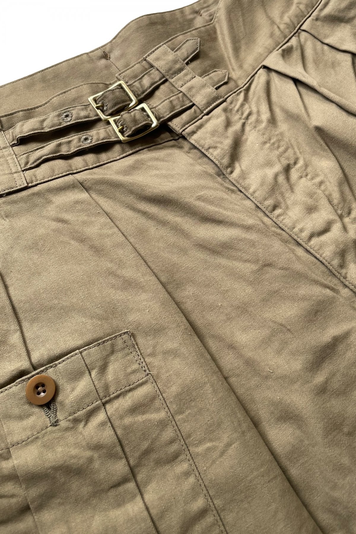 Nigel Cabourn - 40s BRITISH ARMY GURKHA SHORTS - C/L DENIM - KHAKI