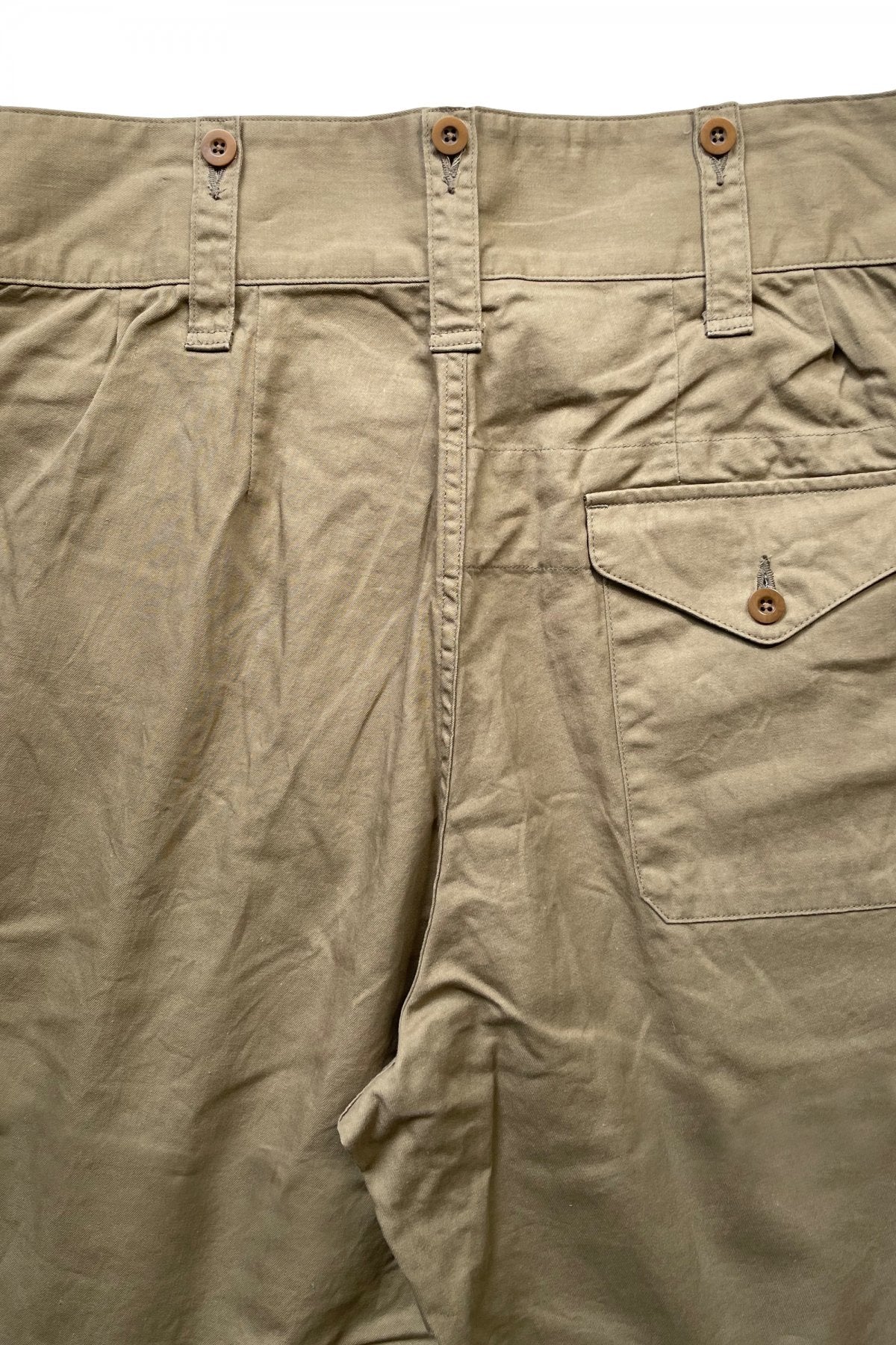 Nigel Cabourn - 40s BRITISH ARMY GURKHA SHORTS - C/L DENIM - KHAKI