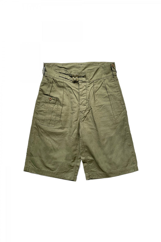 Nigel Cabourn - 40s BRITISH ARMY GURKHA SHORTS - C/L DENIM - OLIVE