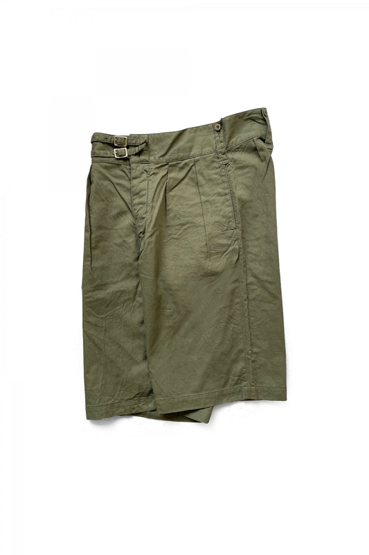 Nigel Cabourn - 40s BRITISH ARMY GURKHA SHORTS - C/L DENIM - OLIVE