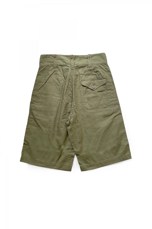 Nigel Cabourn - 40s BRITISH ARMY GURKHA SHORTS - C/L DENIM - OLIVE