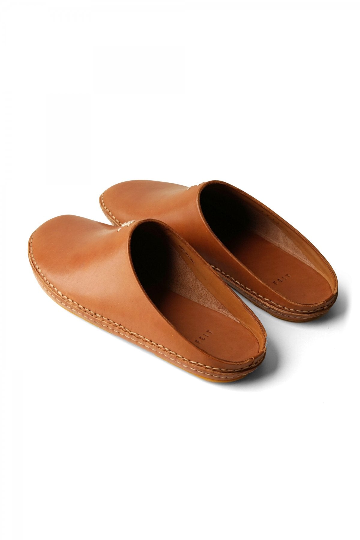 FEIT ★★★ - EXCLUSIVE ふ EMBROIDERY OUTDOOR SLIPPER - TAN