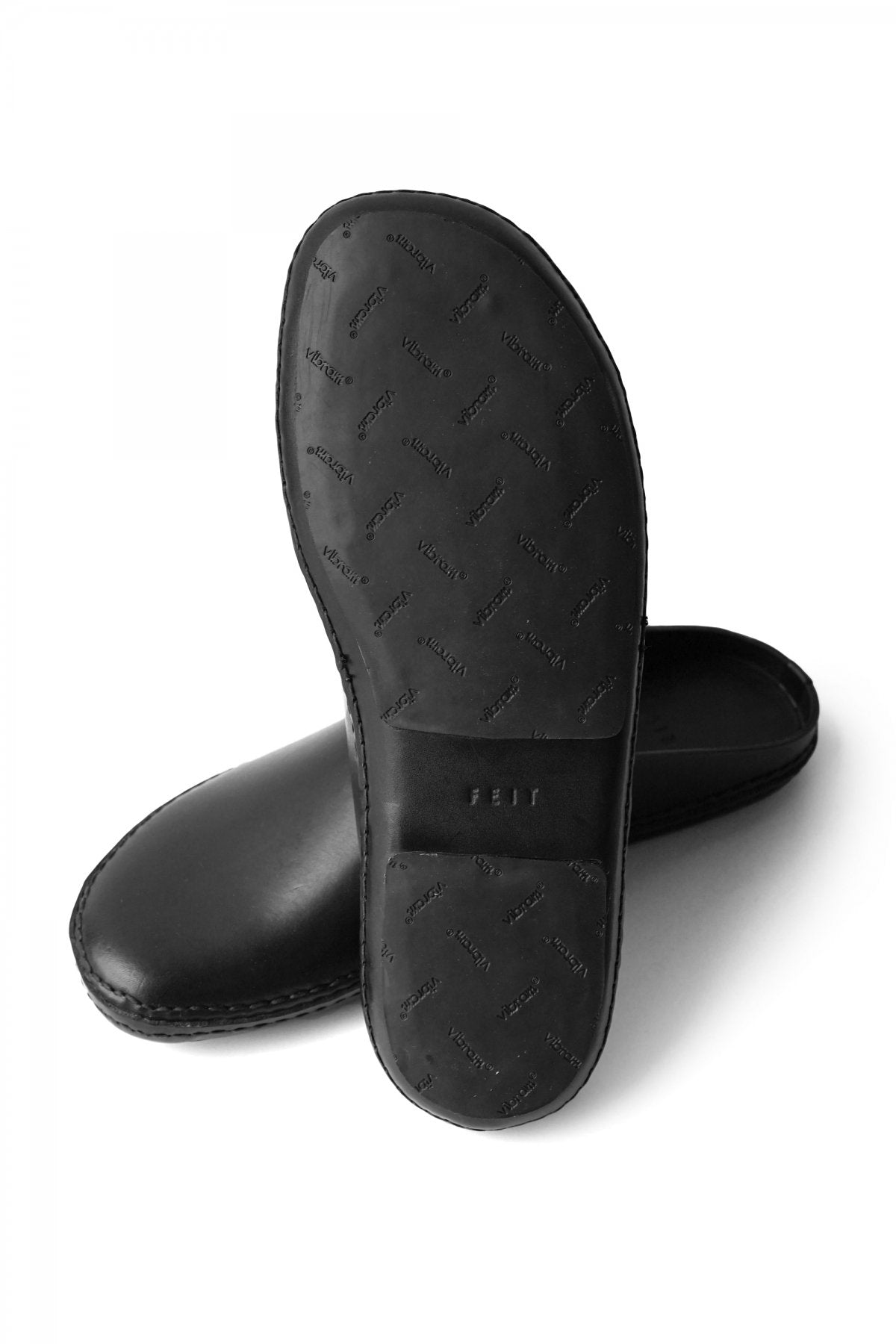 FEIT ★★★ - EXCLUSIVE ふ EMBROIDERY OUTDOOR SLIPPER - BLACK