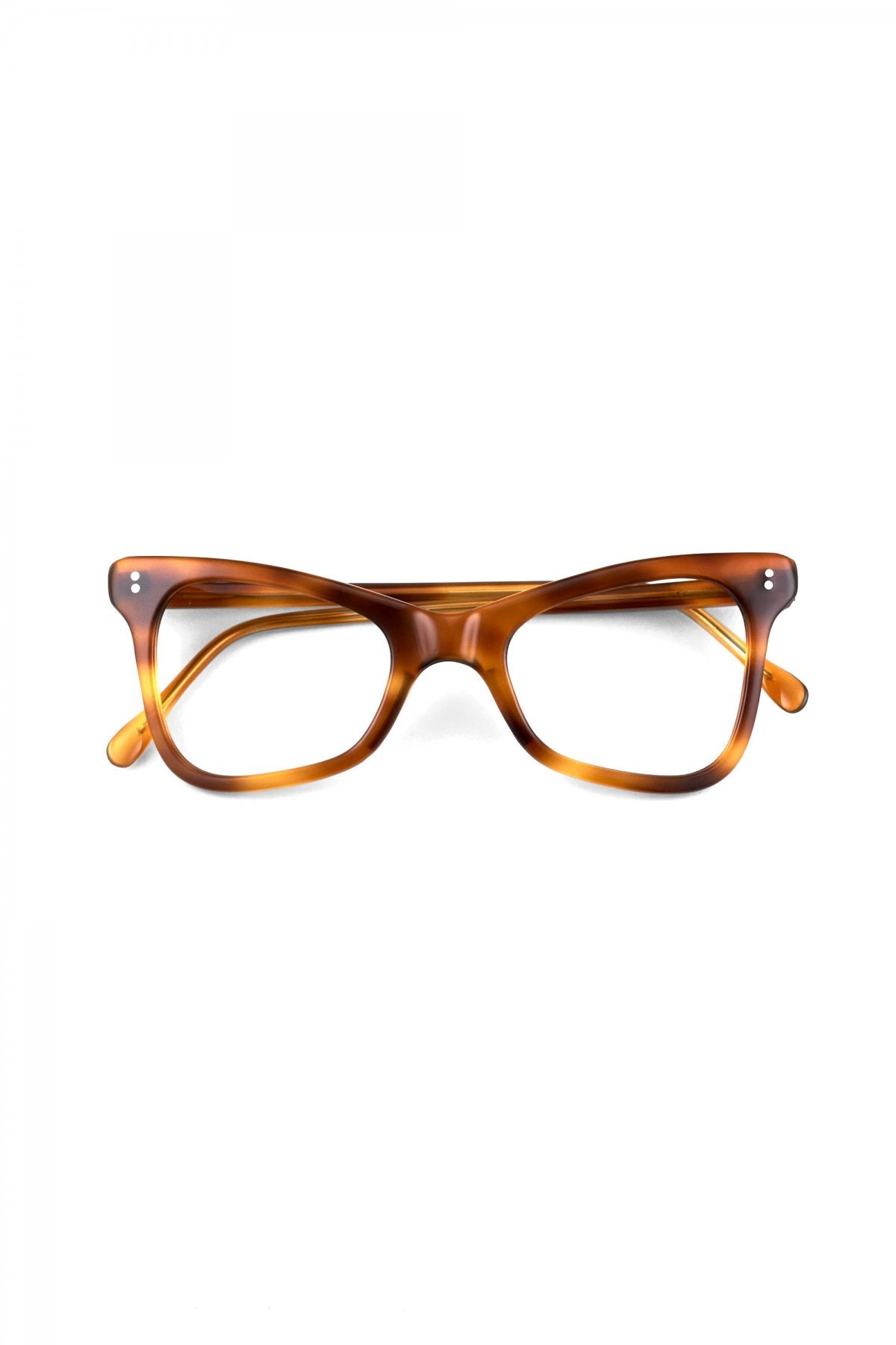 1960s FRANCE VINTAGE EYEGLASS HONEY AMBER - OPT-700