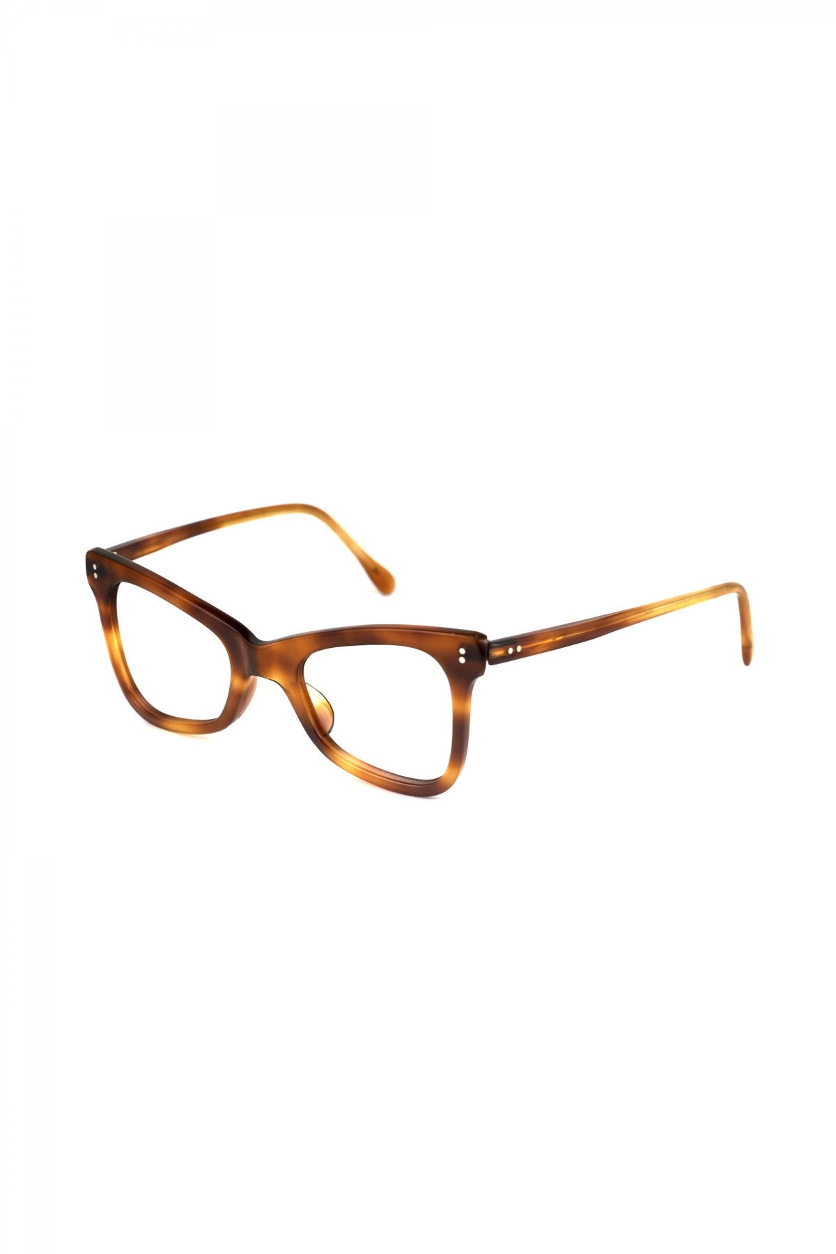 1960s FRANCE VINTAGE EYEGLASS HONEY AMBER - OPT-700