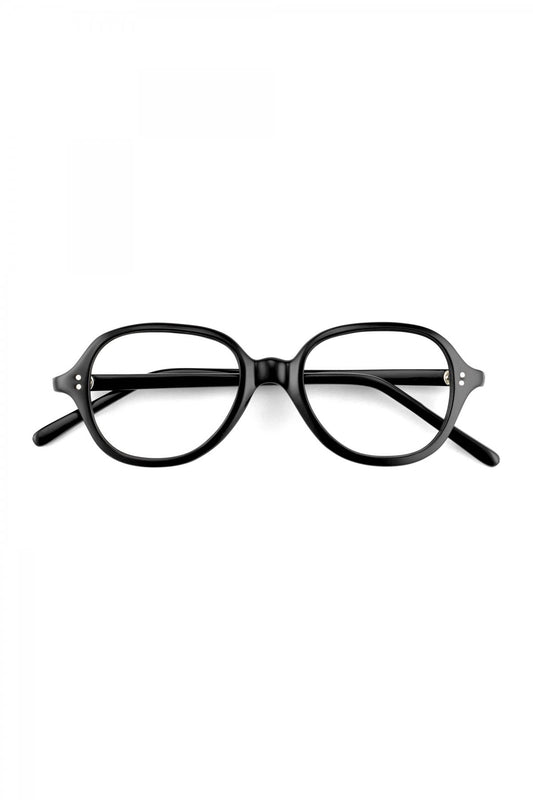 1960s FRANCE  VINTAGE EYEGLASS BLACK - OPT-701